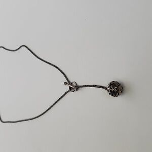 Filigree Ball bead Drop necklace 925 silver Designer Silpada #11